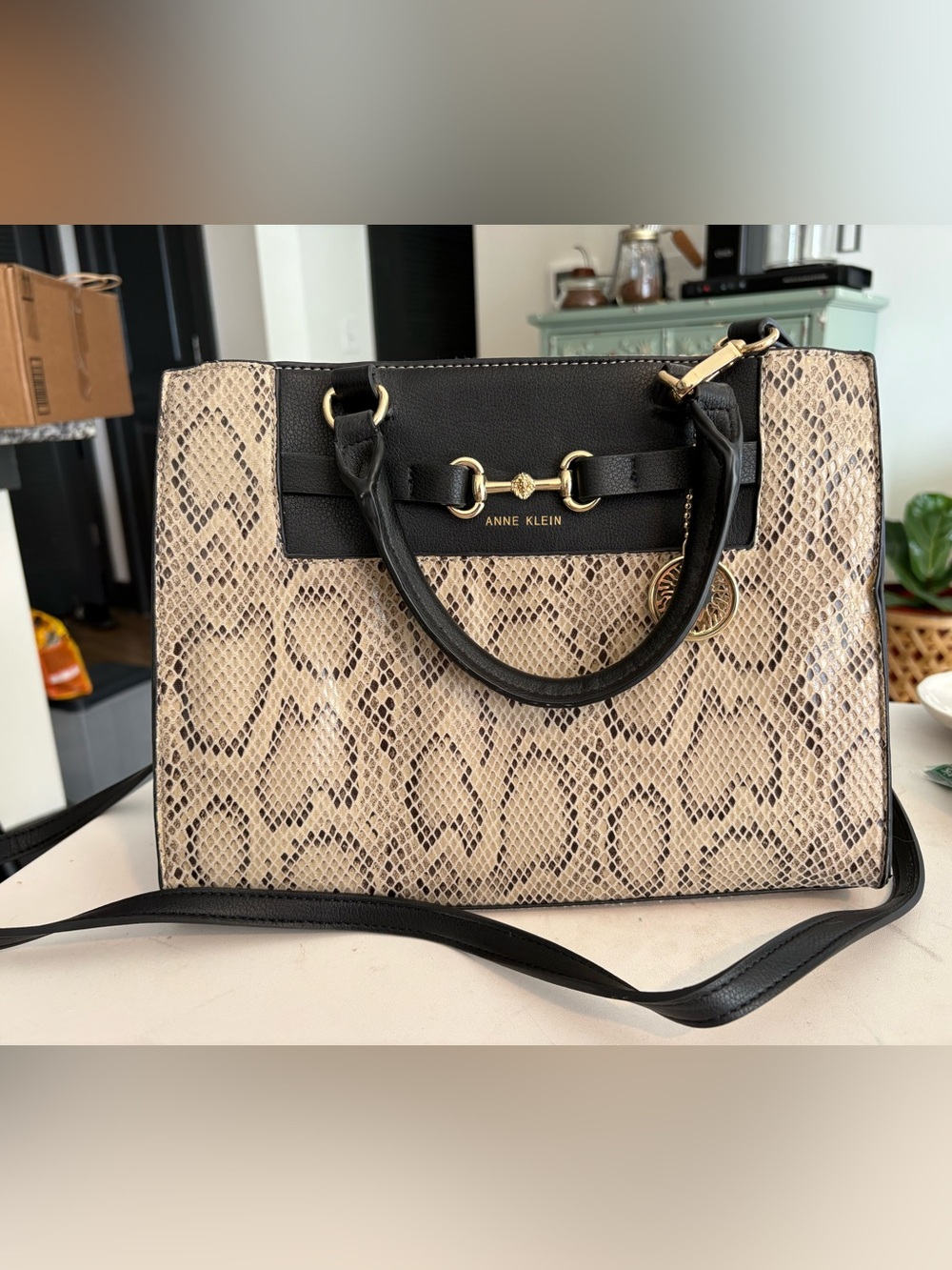 Anne Klein Snakeskin Purse